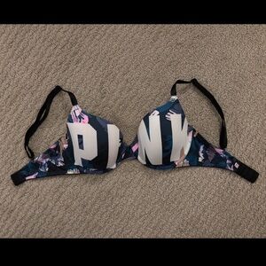 PINK Victoria's Secret Wear Everywhere Wired Push-Up Bra (Size: 32DD)